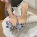 2025 Summer New Stunning Transparent Crystal Flower High Heels Fairy Rhinestone Stiletto Pointed Closed Toe Sandals For_vogvips.com