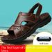 Men’s Shoes Men's Summer New Genuine Leather Beach Shoes Men's Latex Soft Bottom Leather Sandals Dual Purpose Non Slip Daddy Sandals_vogvips.com