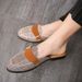 European Station Fashionable Black Rivet Mules Four Seasons New Trend Black Slip-on Men's Shoes Slip-on Nightclub Casual Banquet Dress Shoes_vogvips.com