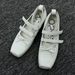 Openyy Pig Nose Mary Janes For Women, Korean New Edition, Casual, Thick Sole, Ballet Shoes With Single Button Closure._vogvips.com