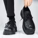 Euro Step New Business Formal Casual British Brogue Black Height-Increasing Men's Thick-Soled Leather Shoes Big Toe_vogvips.com