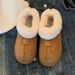 Warm Thick-soled Snow Boots Women's Thickened Velvet Big-headed Short Boots Fluffy Cotton Shoes_vogvips.com