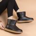Snow Boots Women's Winter New Classic UG Leather Surface G Waterproof And Cold Resistant With Fleece Ulation_vogvips.com