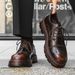 Triple Joint Casual Derby 2025 New Leather Trend Versatile British Suit Men's Shoes_vogvips.com
