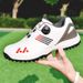 New Golf Men's Summer Fashion Rotating Laces Lightweight Casual Sports Shoes No Spikes_vogvips.com