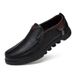 European Warm Series Autumn Winter Cowhide Middle-aged Dad Slip-on Business Casual Breathable Soft Sole Large Size Men's Leather Shoes_vogvips.com