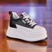Lightweight Sneakers For Women, 2025 Spring New Model, Breathable Mesh White Sneakers, Height-increasing Thick-soled_vogvips.com