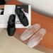 New Women's Versatile Shoes, Fashionable Outdoor Plastic Woven Flat With Hollow Design, Buckle, And Round Toe Jelly_vogvips.com
