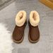 thick-soled Snow Boots Women's Fleece Thickened Warm Versatile Cotton Shoes Women's Fluffy Short Boots_vogvips.com