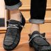 NIES DUDE Men's Breathable Knit Slip-On Loafers - Lightweight Casual Shoes With EVA Sole For Summer (Black Grey, Light Brown)_vogvips.com