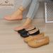 Women's Slippers Flat Shoes, Rhinestone Flower Decorated Artificial Leather Mocasin, Sewn Embroidery Comfortable Anti Slip Walking Flat Shoes_vogvips.com