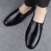 Men's Casual Leather Shoes Casual Shoes Soft-soled Lazy Beanie Shoes Men's Dad Shoes_vogvips.com