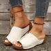 New Style Sloping Heel Summer 2025, Trendy And Comfortable Roman Sandals For Women In Large Sizes_vogvips.com