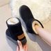 Women's Thickened Boots For The Northeast, New 2025 Winter Model, Versatile Casual Cotton Women's Plush Snow Shoes, Warm_vogvips.com