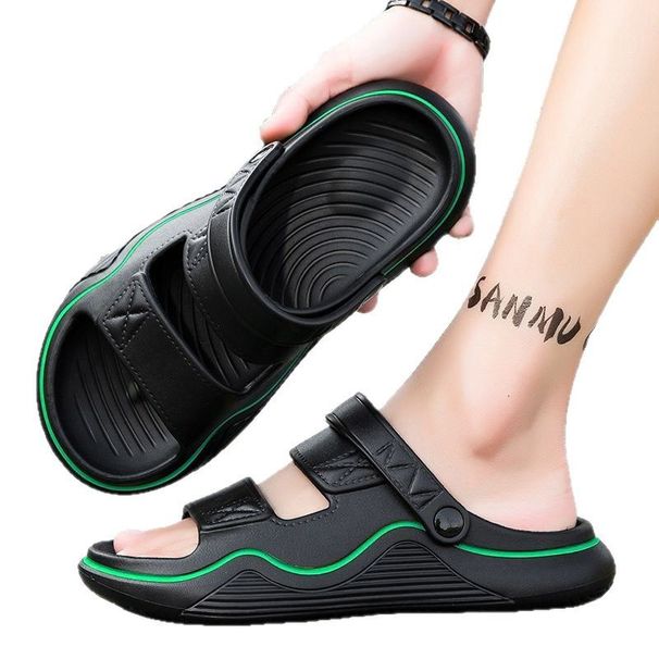 Sandals Men's Total, Suitable For Both Non-slip Driving, Men's Casual Beach Slippers, Breathable_vogvips.com