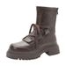 Martin Thick Sole 2025 Autumn Winter New Lace-up Ankle British Style Brown Melad Slimming Boots For Women_vogvips.com
