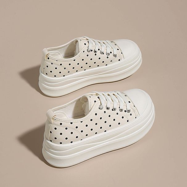 2026 Summer Lightweight Low-Top Canvas Sneakers For Women • Round Toe • Breathable Textile Insole • PVC Injection-Molded Sole • Front Lacing • Non_vogvips.com