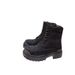 2024 New Paris Couple Lace-up Canvas Martin Women Thick-soled Short Distressed British Style Flat Motorcycle Boots_vogvips.com