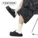 New Summer Boken Thick Soled High Head Slippers For Men's American Niche Mules With Metal Buckle Beach Shoes_vogvips.com