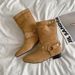 2024 New Matte Rivet Melad Chunky Heel Mid-Calf Western Cowboy Pointed Toe Wrinkled Slouch Boots For Women_vogvips.com