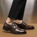 Euro Step Fashion Trend Brogue Youth Low-top Casual Large Men's Leather Shoes 38-40 Size_vogvips.com