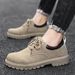 European Warm Series Summer 2025 New Thick-Soled Work Shoes Short Casual Low-Top Martin Boots Men's Trendy Construction Site_vogvips.com