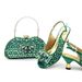 High heel broken diamond round head fish mouth sandals with diamond bow handbag_vogvips.com
