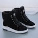 Women's Winter Snow Boots With Faux Fur Lining, Round Toe, Mid-Calf Height, Slip-Resistant Sole For Daily Wear, Casual And Comfortable_vogvips.com