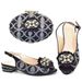 Women's low heeled sandals with evening bag matching drill button_vogvips.com