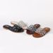 Women's Shoes Plus Size Summer New Style, Versatile, Flat Beach Shoes, Fashionable, Non Slip, Square Toe, Rhinestone Flip Flops_vogvips.com