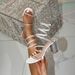 2026 European And American Style Chunky Heel New Model Rhinestone Sandals For Women, Casual Large Size 41, Wrap-around_vogvips.com