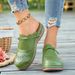 Summer New Women's Shoes Bowknot Hollow Out Closed Toe Flat Comfortable Floral Women's Slippers_vogvips.com