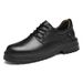 Retro Style Men's Tooling Shoes Low-top Wear-resistant Thick-soled Casual Leather Shoes Four Single Shoes_vogvips.com