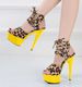 Fashionable And Stylish Contrast Color Platform High Heel Party Sandals_vogvips.com