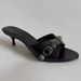 OMG! So Beautiful! Retro Black Studded Buckle High Heels For Women, Casual Versatile Thin Heel Slip-On Shoes_vogvips.com