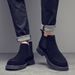 Fur Martin Boots Men's Round Head Platform Short Boots Medium Help Desert Boots Matte Leather Men_vogvips.com