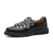 Trendy High End New Black Hiking Derby For Men British Style Retro Casual Work Leather Shoes Daily Outfit_vogvips.com