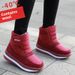 Northeast Snow Women Winter Thickened Fleece-Lined Warm Cotton Shoes For Middle-Aged And Elderly Mothers Short Boots_vogvips.com