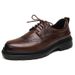 Euro Step 2025 Spring And Autumn New Brogue Casual Leather Formal Business Men's British Style Height Increasing Shoes_vogvips.com
