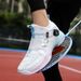 Men's Women's Badminton Shoes Quick Lace Up Tennis Shoes Table Tennis Shoes Volleyball Sports Shoes Fitness Sports Shoes_vogvips.com