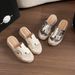 Weiwei Women's One Strap Sandals 568 1 Thick Sole Platform Woven Design Height Increasing 2025 New Style_vogvips.com