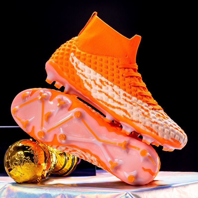 Falcon New High Top Long TF Broken Nail Special Training Shoes Football Men's Edition_vogvips.com