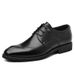 Euro Step Leather Spring New Brogue Business Trendy Men's British Style Pointed Toe Formal Shoes_vogvips.com
