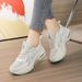 Inside Elevating Women S Sports Mesh Surface Breathable Small White Shoes Thick Sole_vogvips.com