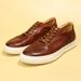 Men’s Shoes Horse Leather Washed Retro Casual Sneakers Men's Shoes Genuine Leather Fashion Trend Leather Shoes Spot Delivery_vogvips.com