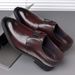 Men's business dress shoes Leather British casual shoes men's pointed cowhide shoes wedding shoes_vogvips.com