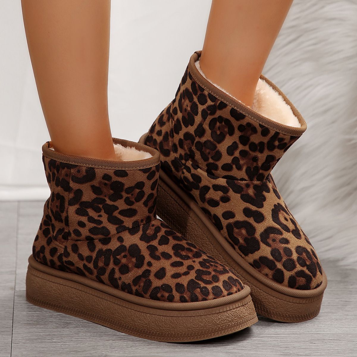 New Winter Women's Snow Boots With Fleece For Warmth_vogvips.com