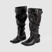 Designer With A Pointed Toe,large Shaft Circumference,high Heel,stacked Design,Retro Western Cowboy Boot,Chunky Heel,Long Shaft Boot For Women_vogvips.com