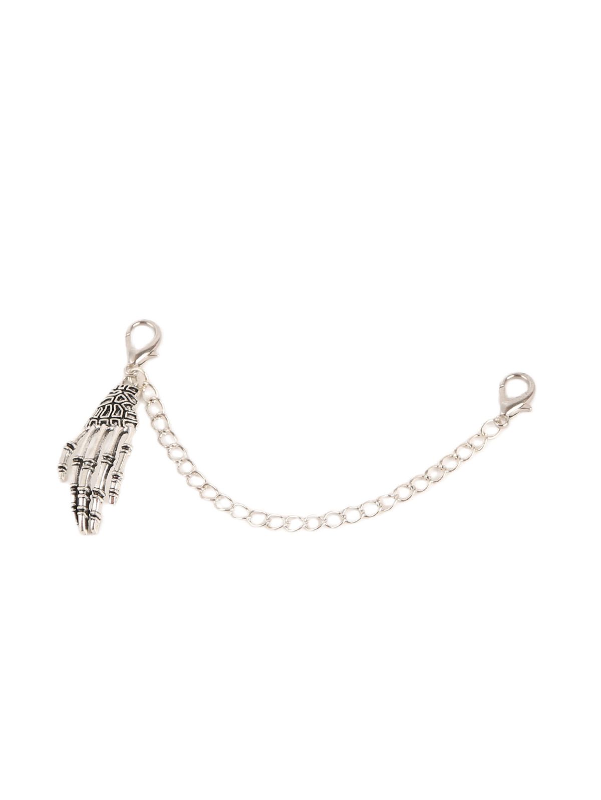 Gothic And Punk Style Single-piece Personalized Skull Hand Pendant Shoe Chain, DIY Shoe Decoration, Detachable And Reusable._vogvips.com