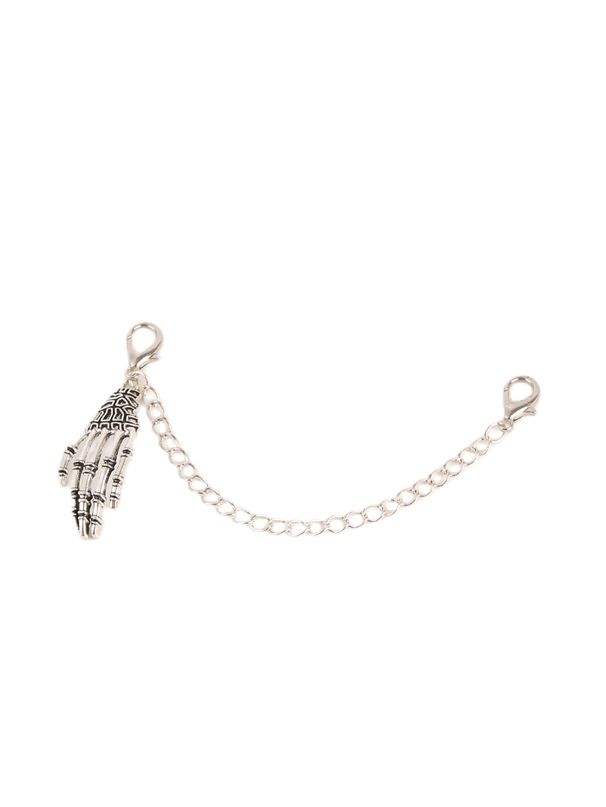 Gothic And Punk Style Single-piece Personalized Skull Hand Pendant Shoe Chain, DIY Shoe Decoration, Detachable And Reusable._vogvips.com